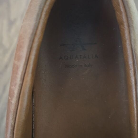 Aquatalia Men’s Waterproof Brown Slip Ons Size 9.5 main image 5